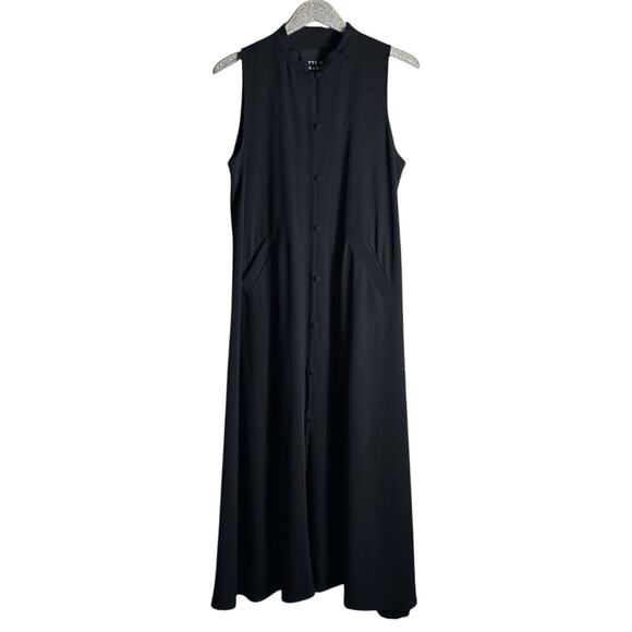 Bitte Kai Rand Black Sleeveless Button Front Dress - Picture 1 of 7